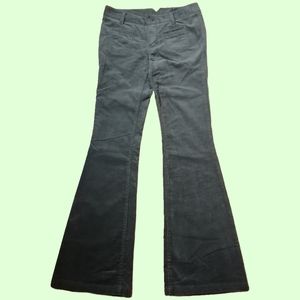 olive green corduroy flared pants